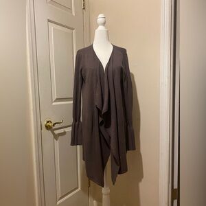 Anthropologie Chocolate Brown  Knit Cardigan size small